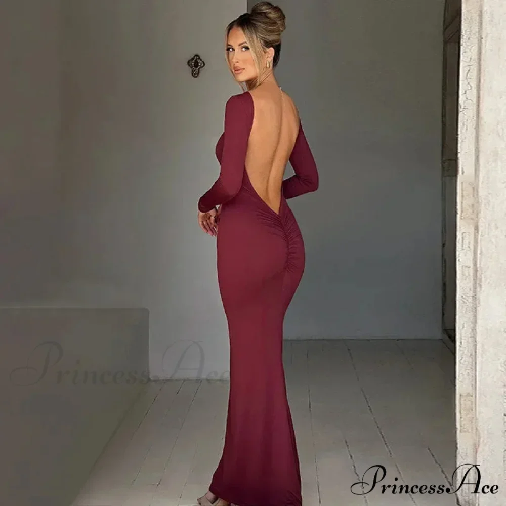 Asymmetrical One Shoulder Casual Party Slip Maxi Dress - Image 6