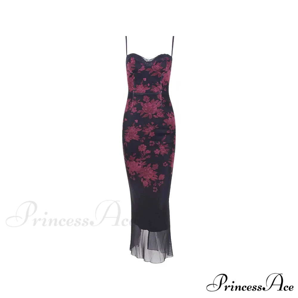Bandage Lace Up Sexy Slit Fashion Maxi Dress - Image 5