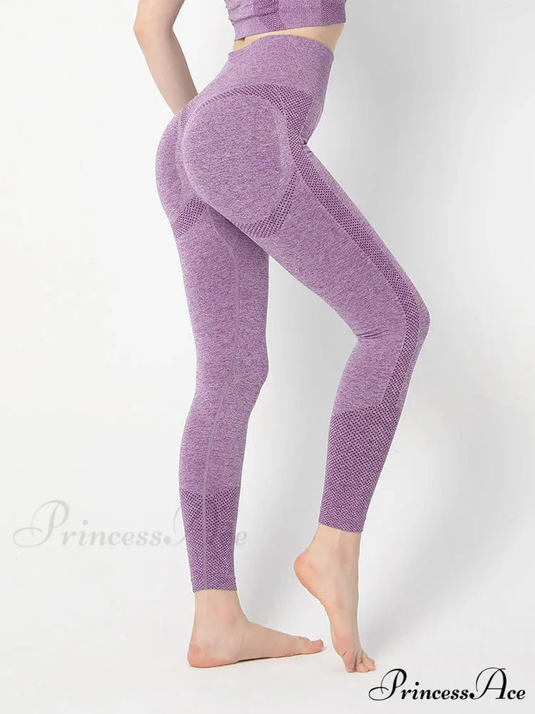 High Waist Seamless Push Up Butt Lifting Workout Legging - Image 3