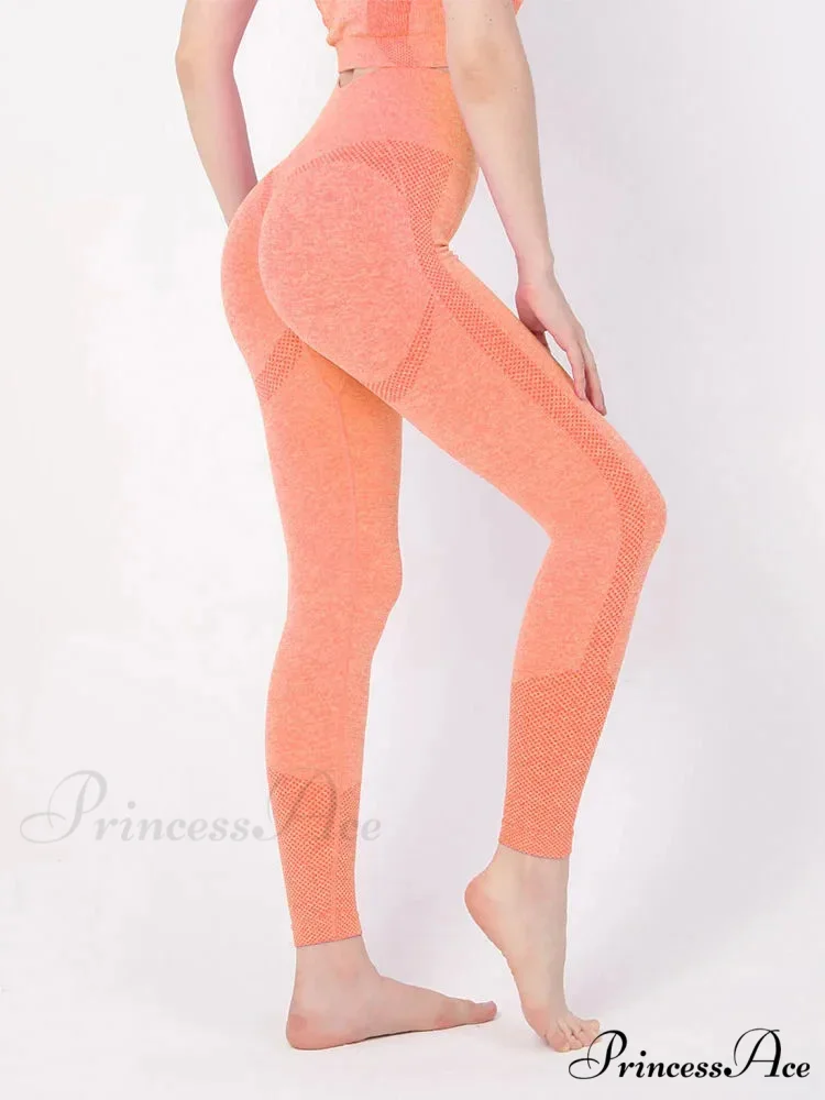High Waist Seamless Push Up Butt Lifting Workout Legging - Image 7