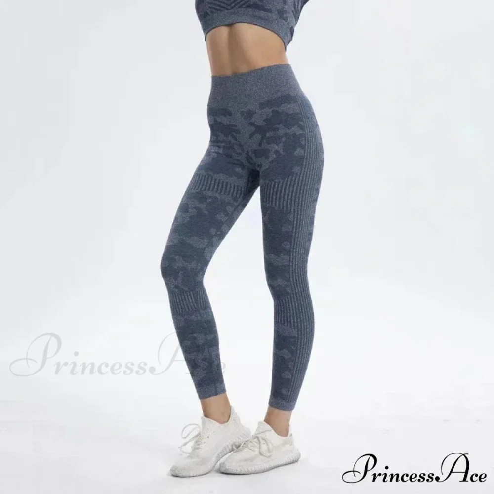 High Waist Camouflage Seamless Stretch Butt Lift Gym Legging - Image 10