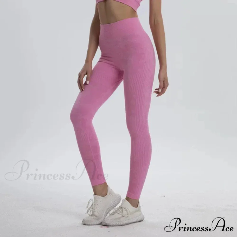 High Waist Camouflage Seamless Stretch Butt Lift Gym Legging - Image 8