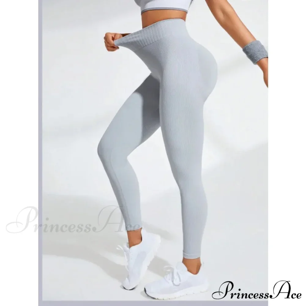 Thread Seamless High Waist Elastic Gym Legging - Image 2