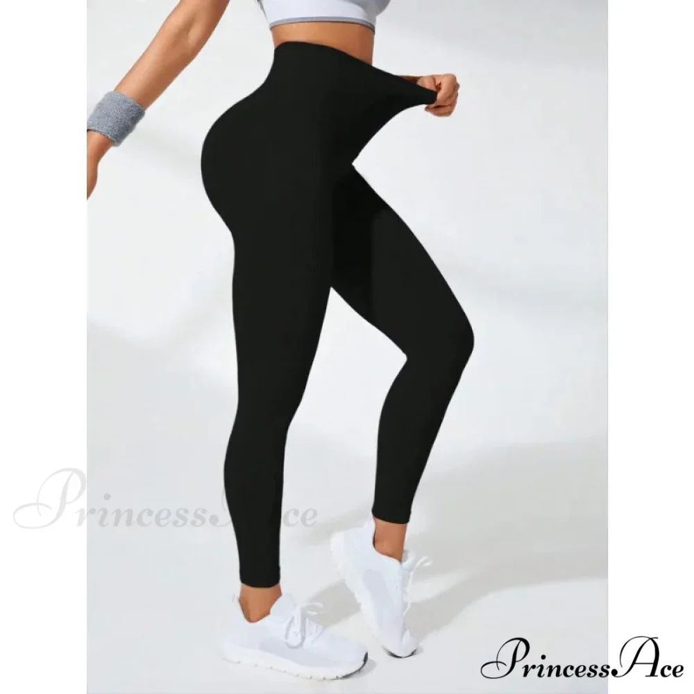 Thread Seamless High Waist Elastic Gym Legging - Image 5