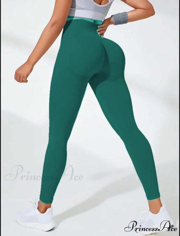 Thread Seamless High Waist Elastic Gym Legging - Image 6