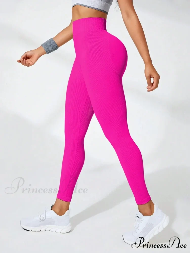 Thread Seamless High Waist Elastic Gym Legging - Image 8