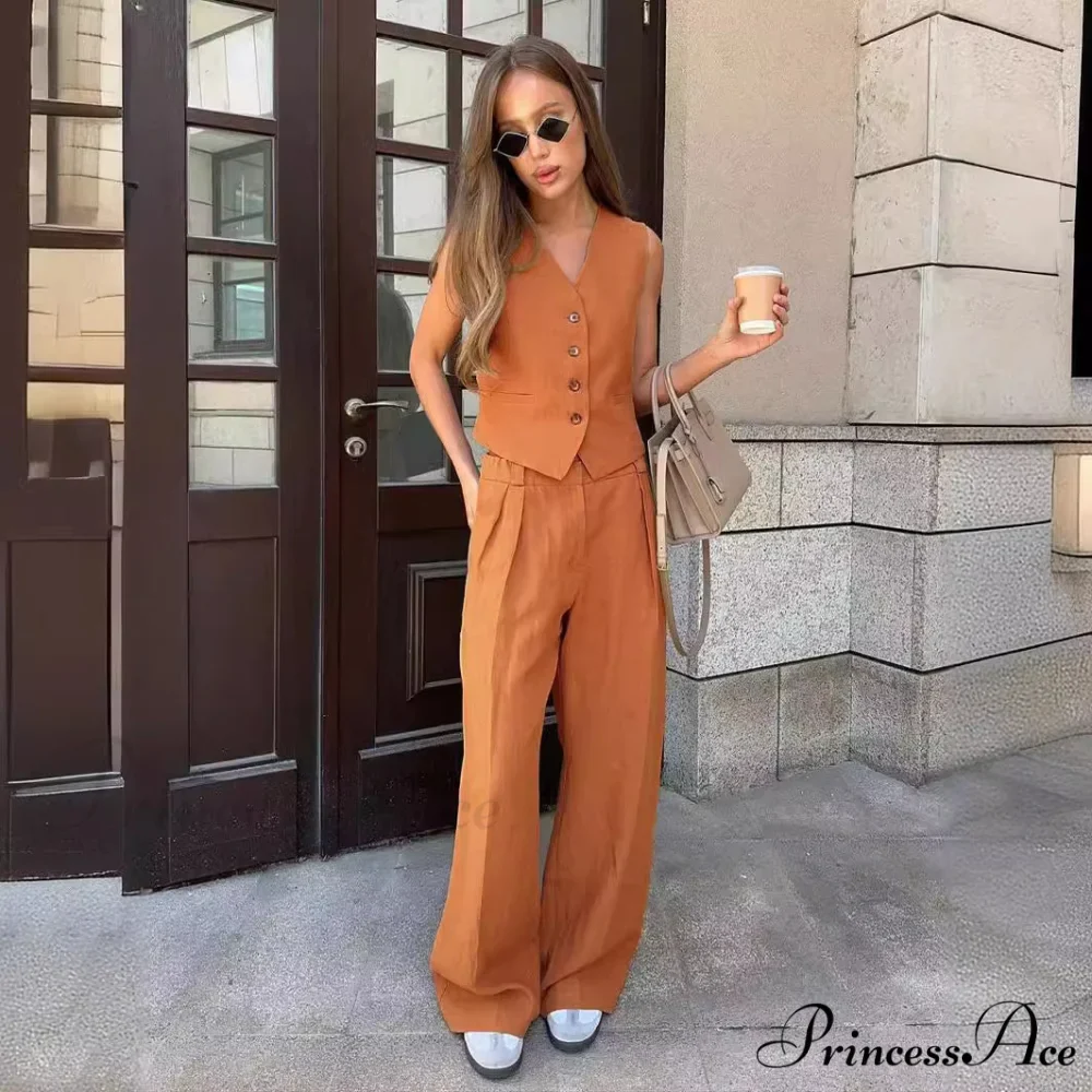 Vest Low-Waist Pants Suit - Image 3