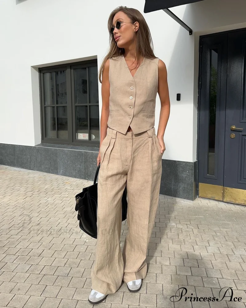 Vest Low-Waist Pants Suit - Image 5