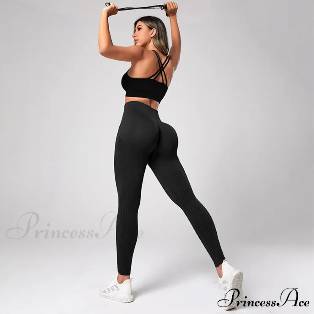 Seamless Knitted Yoga Gym Sport Legging - Image 5