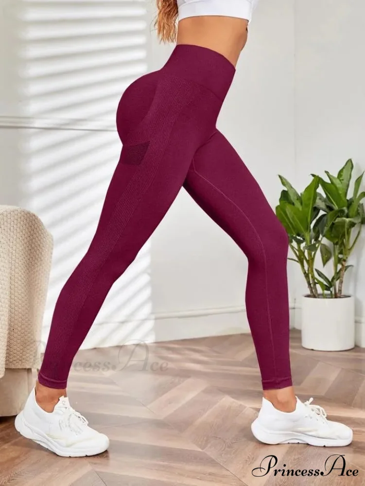 Seamless Elastic Butt Lifting Yoga Tights Legging - Image 6