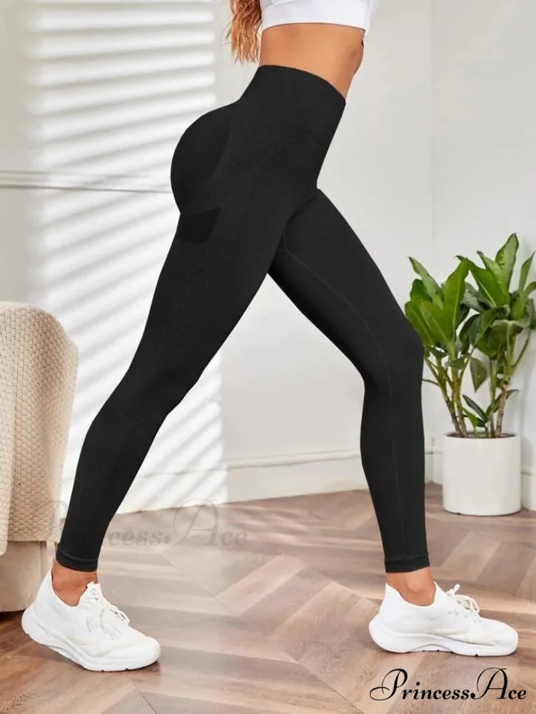 Seamless Elastic Butt Lifting Yoga Tights Legging - Image 7