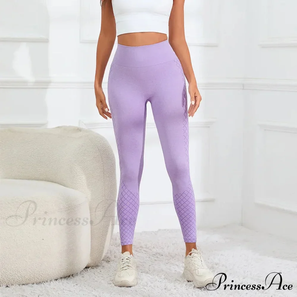 Striped High Waist Hip Lifting Knitting Legging - Image 2