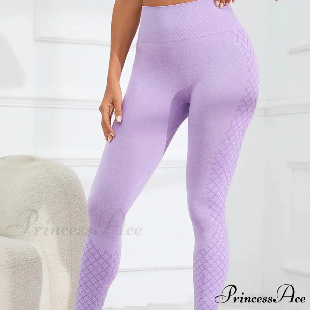 Striped High Waist Hip Lifting Knitting Legging - Image 5
