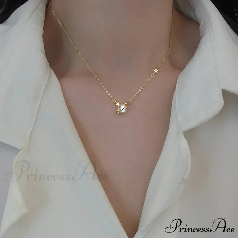 Planet Pendant Necklace - Image 2