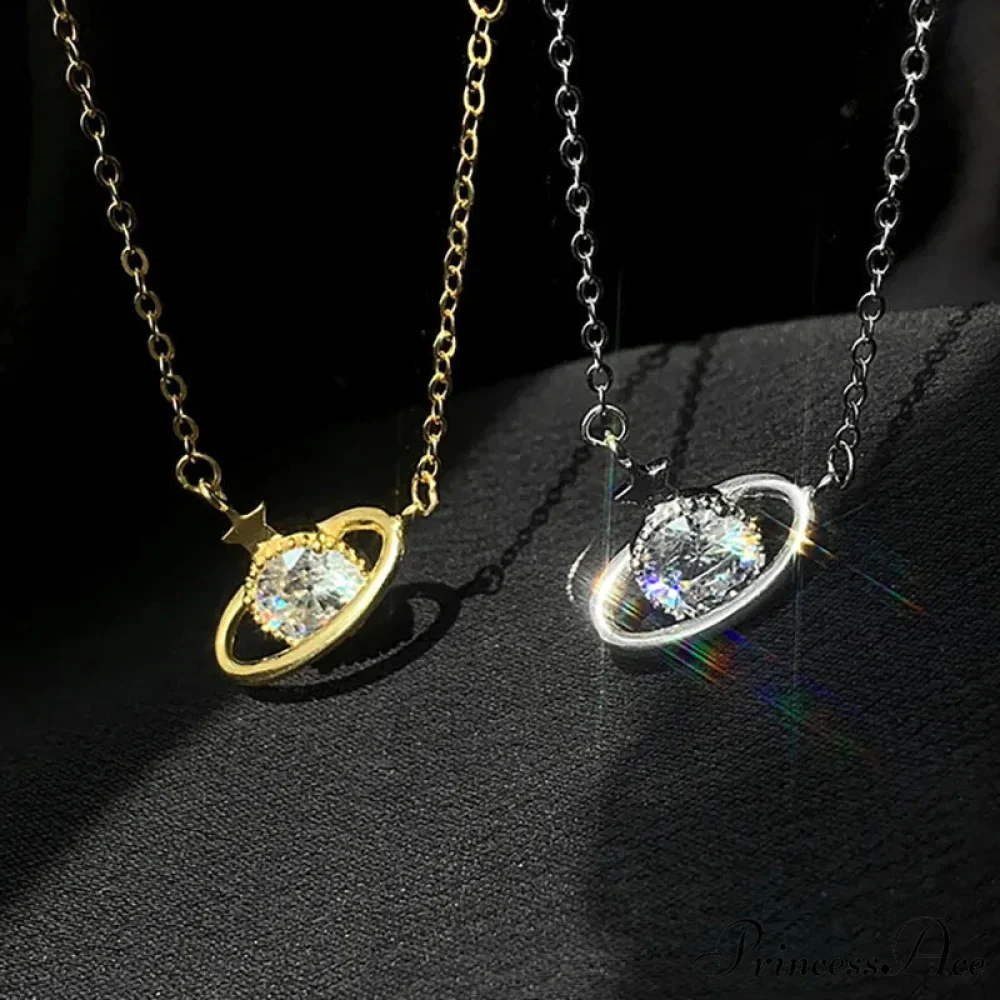 Planet Pendant Necklace - Image 3