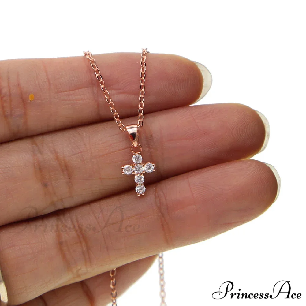 Gold Cross Pendant Necklace - Image 5