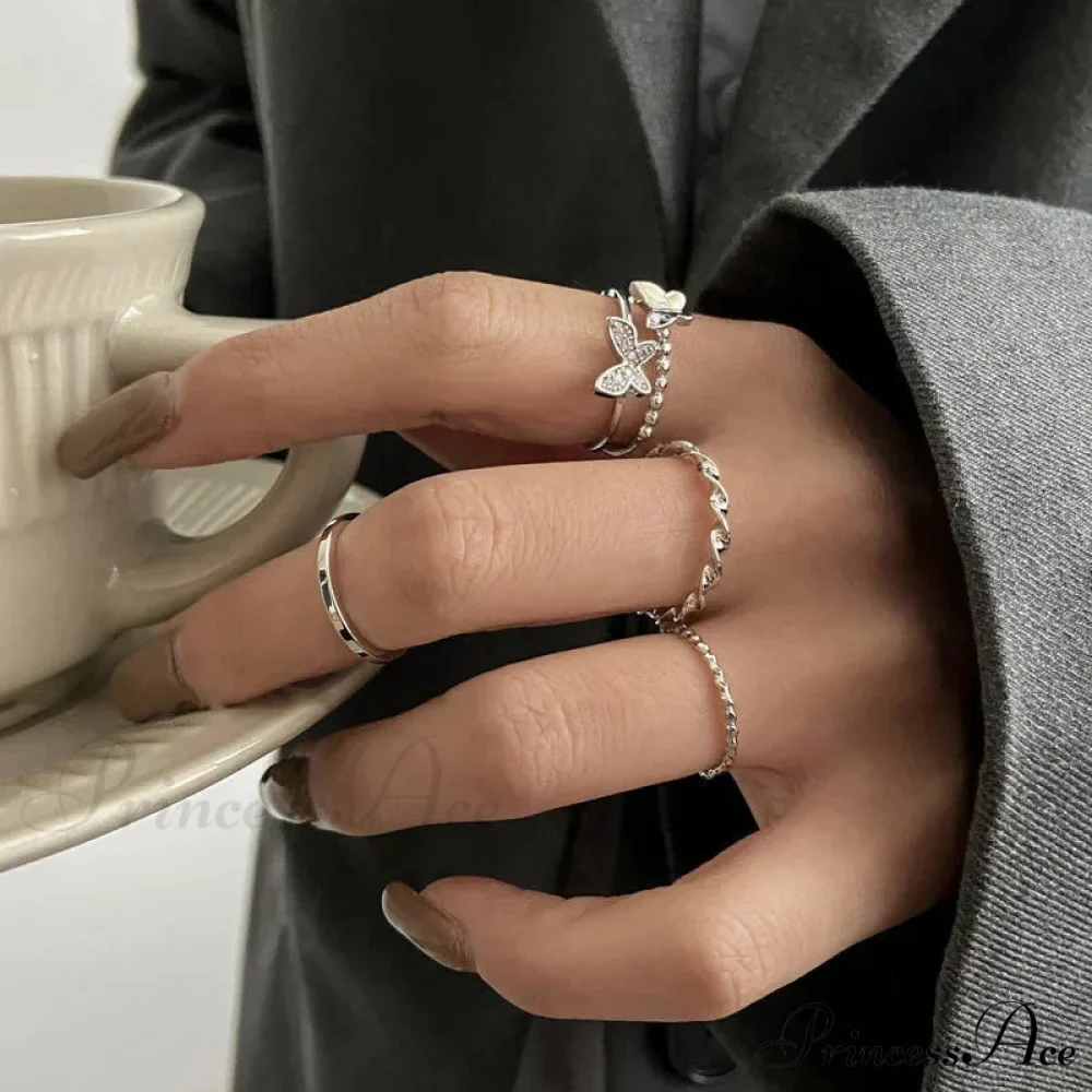 Sterling Simple Fashion Open Ring - Image 2