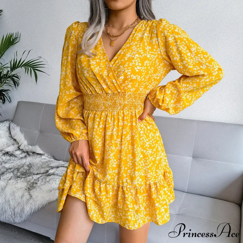 2024 Spring/summer New Chiffon Female Ropa De Mujer Barata Y Env铆o Gratis Ofertas for Women Floral Dress - Image 3