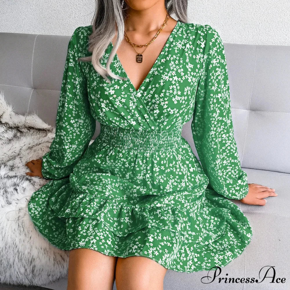 2024 Spring/summer New Chiffon Female Ropa De Mujer Barata Y Env铆o Gratis Ofertas for Women Floral Dress - Image 6