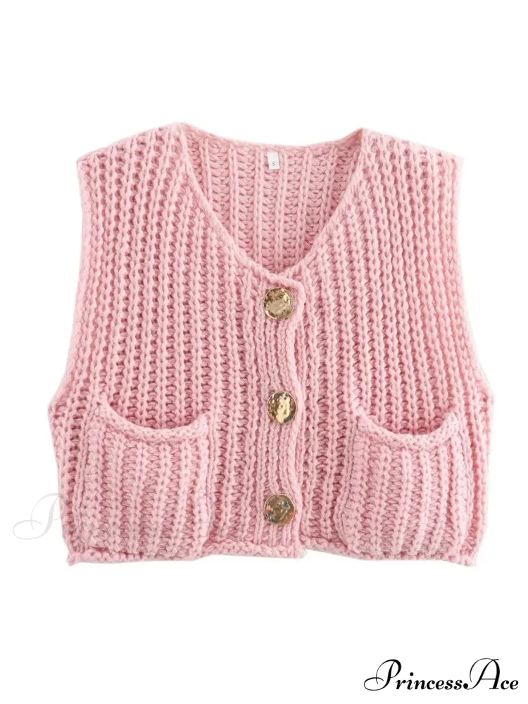 Cozy Knitted Casual Loose Single-breasted Comfortable Autumnal Fashionable Sweater - Image 7