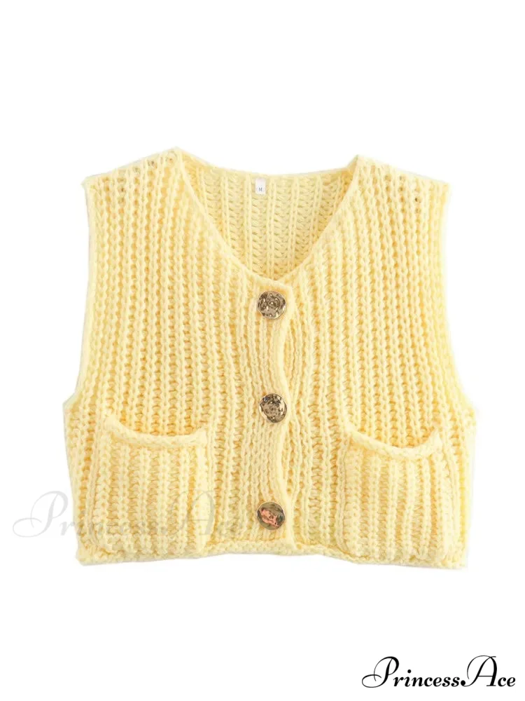 Cozy Knitted Casual Loose Single-breasted Comfortable Autumnal Fashionable Sweater - Image 8