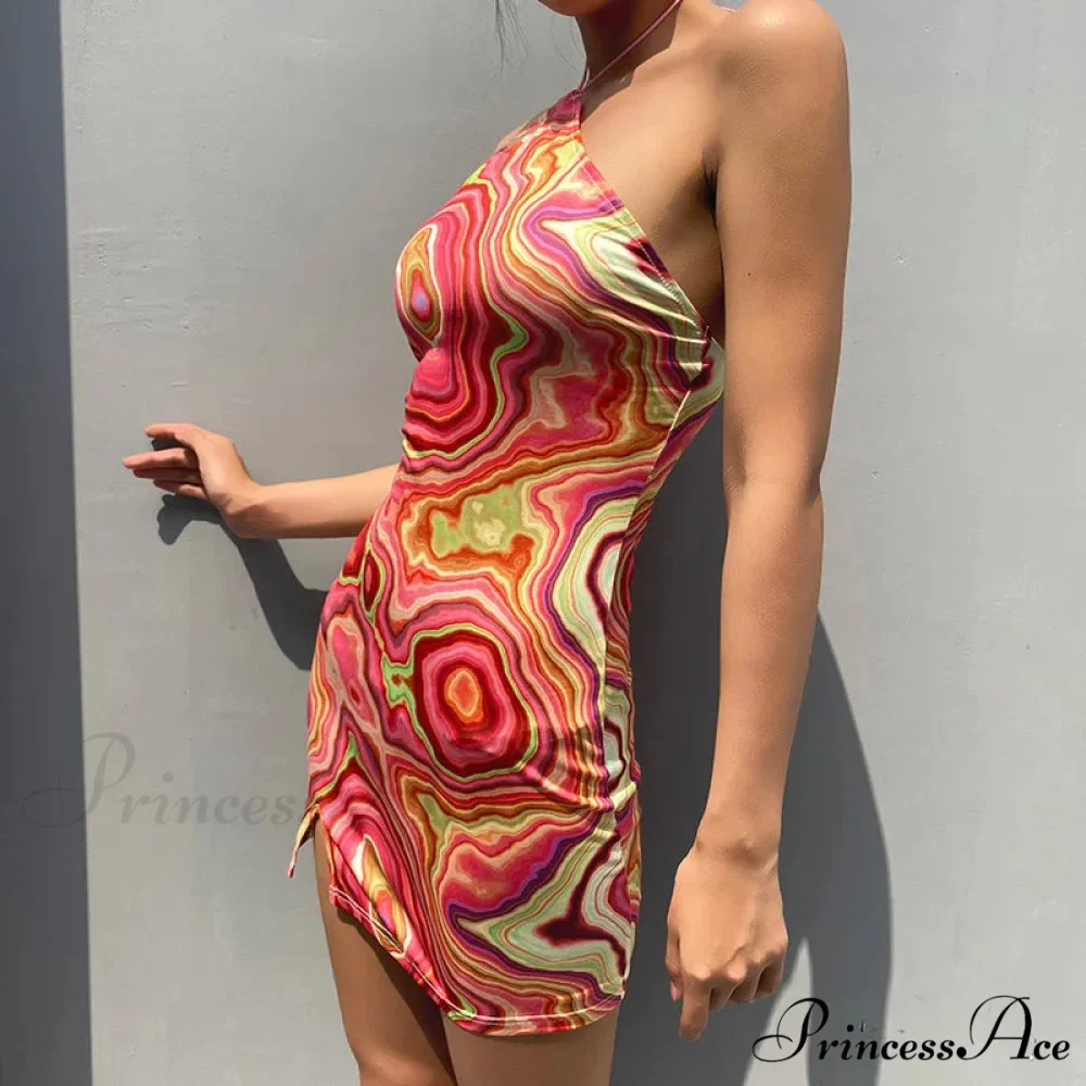 Sleeveless Mini Elegant Party Evening Fashion Camouflage Bandage Bodycon Dress - Image 5