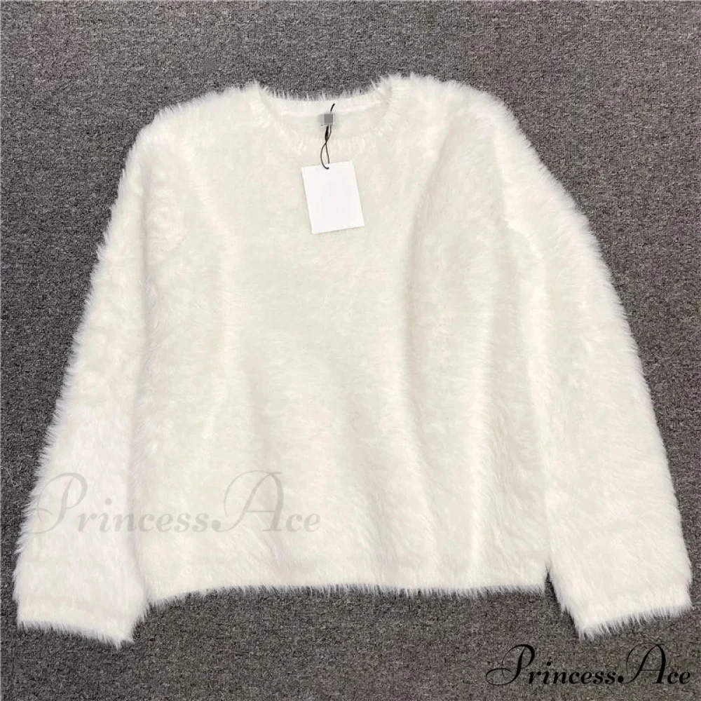 Alpaca-blend Cozy Loose Warm Comfortable Unique Trendy Casual Sweater - Image 6
