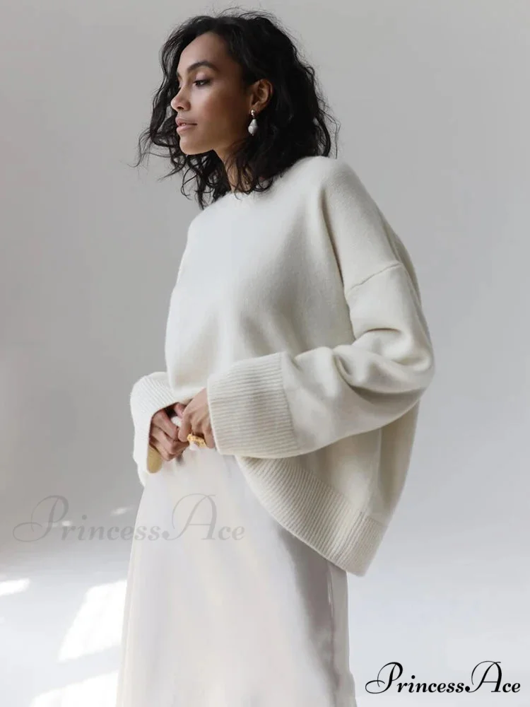 Vintage Casual Cozy Stylish Autumnal Streetwear Warm Long Sleeve Sweater - Image 2
