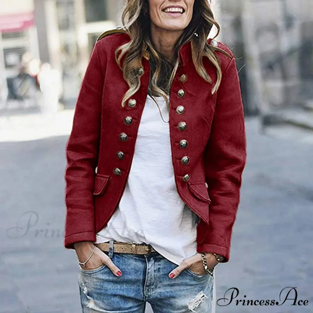 2024 Winter Button Long Sleeve Stylish Elegant Fashionable Versatile Korean Woman Clothing Veste Femme Jacket - Image 4