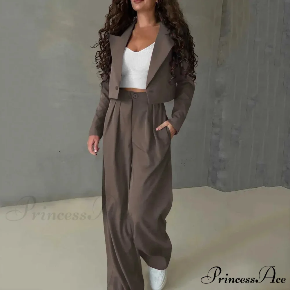 Fashion Solid Temperament Slim Stylish Trendy Elegant Fashionable Classic Jacket - Image 5