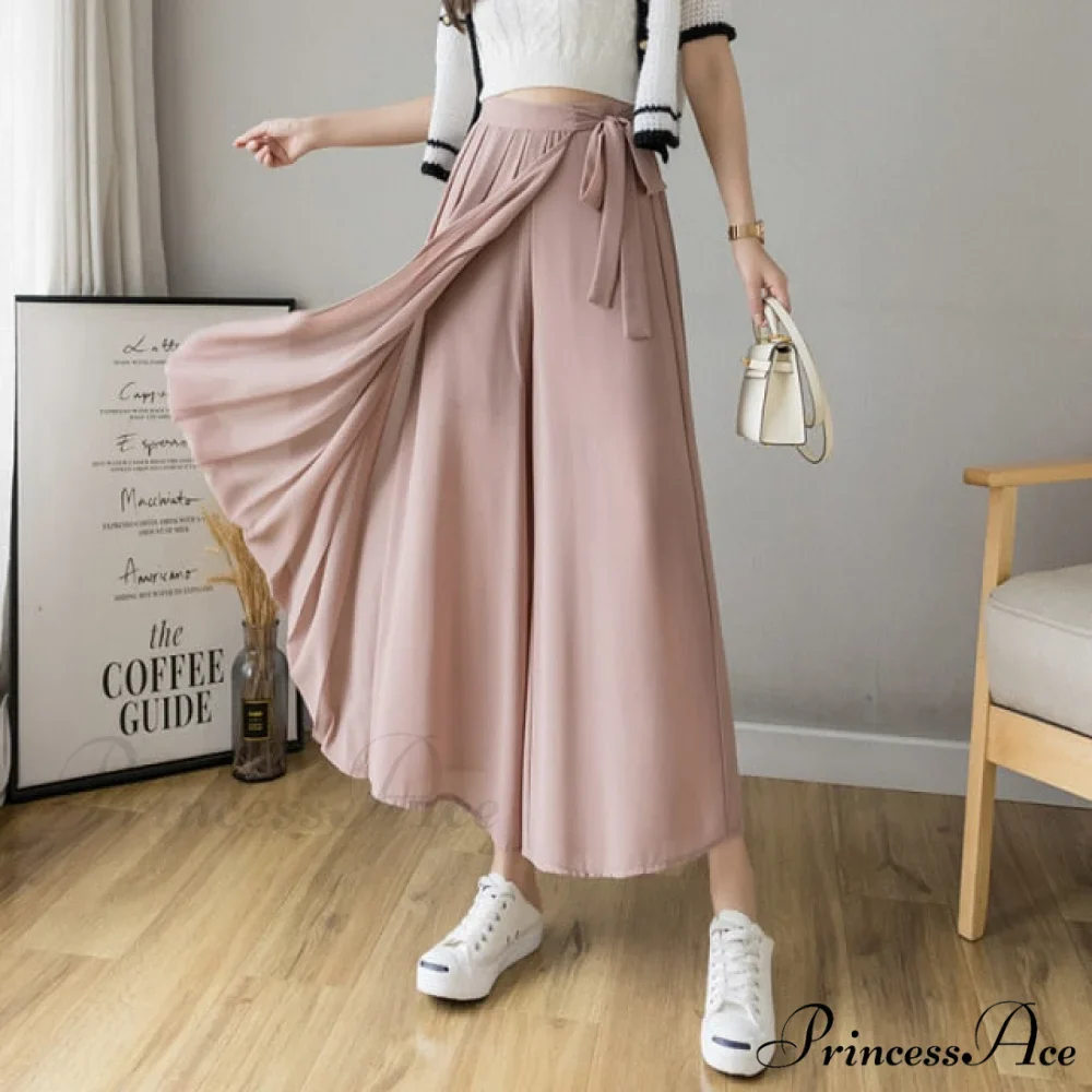 Pleated Chiffon Plus Size High Waist Skirt - Image 3