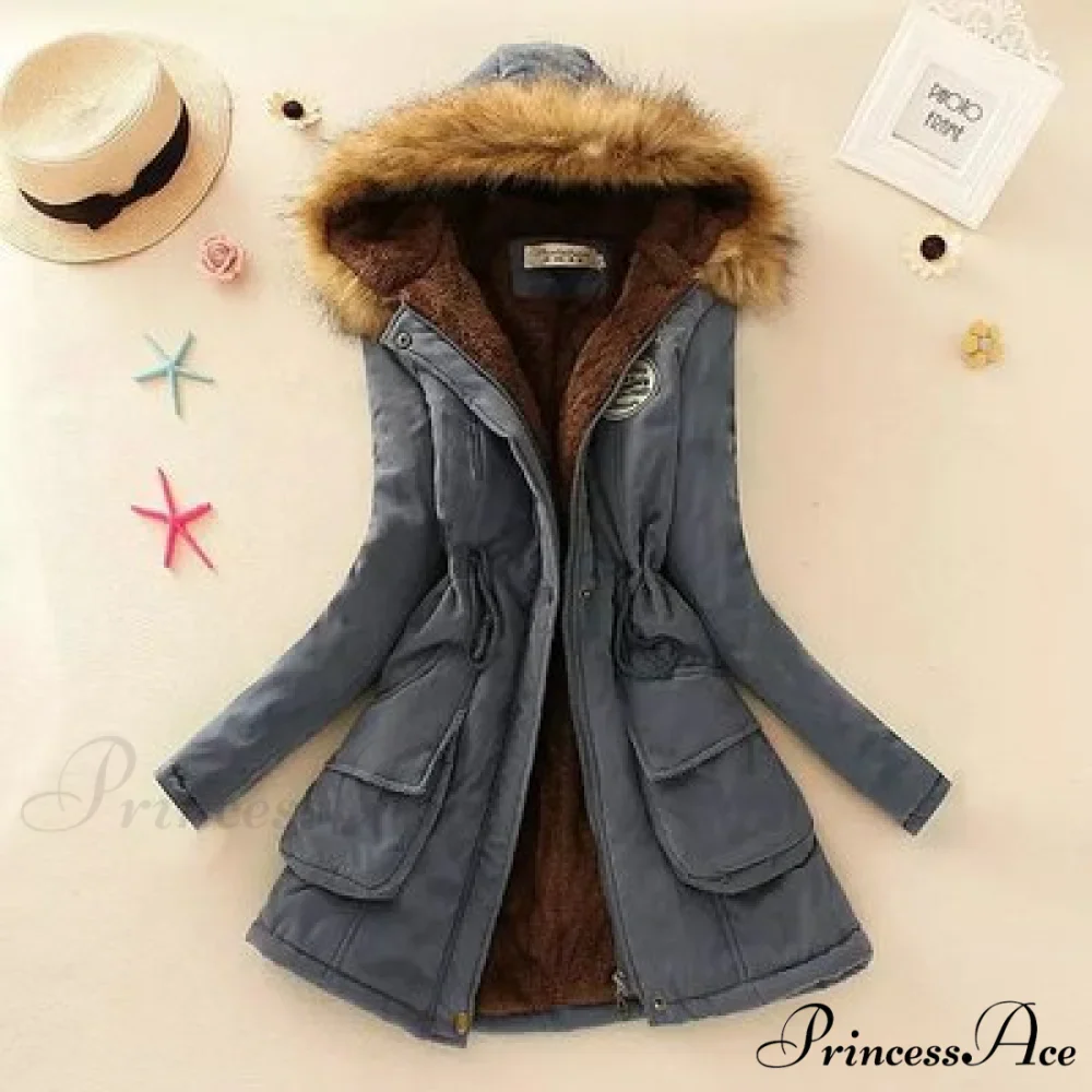 Fashion Plus Size Long Sleeve Thick Warmth Coat - Image 8