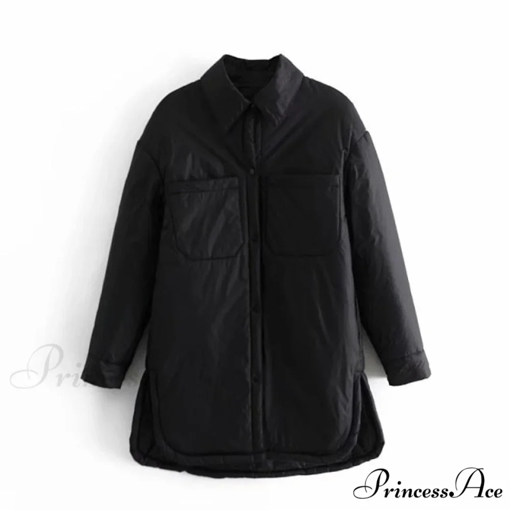 Loose Long Basic Pocket Shirt Coats - Image 6