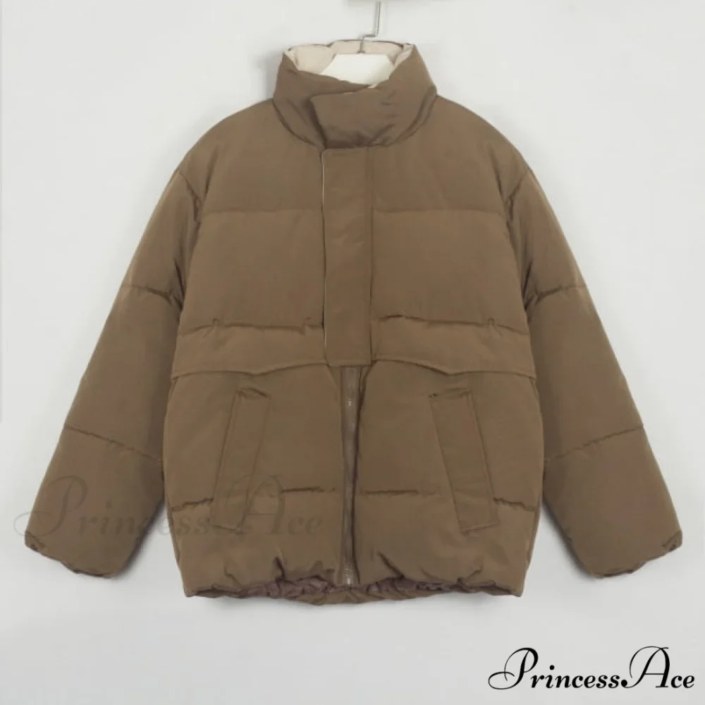 Parka Solid Warm Outwear Coat - Image 5