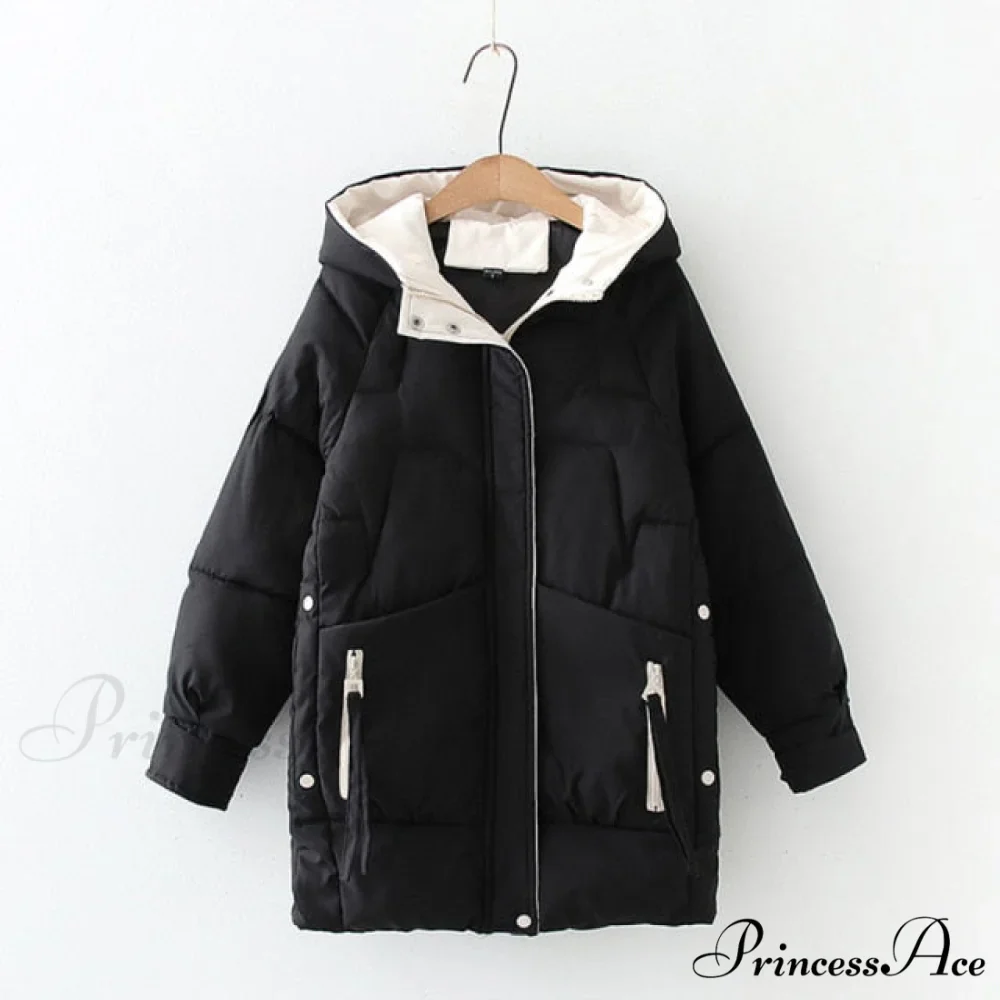 Long Warm Padded Parka Plus Size Coat - Image 2