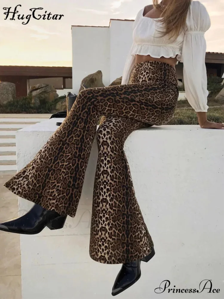 High Waist Leopard Print Leggings Sexy Bodycon Autumn Winter Pants - Image 2