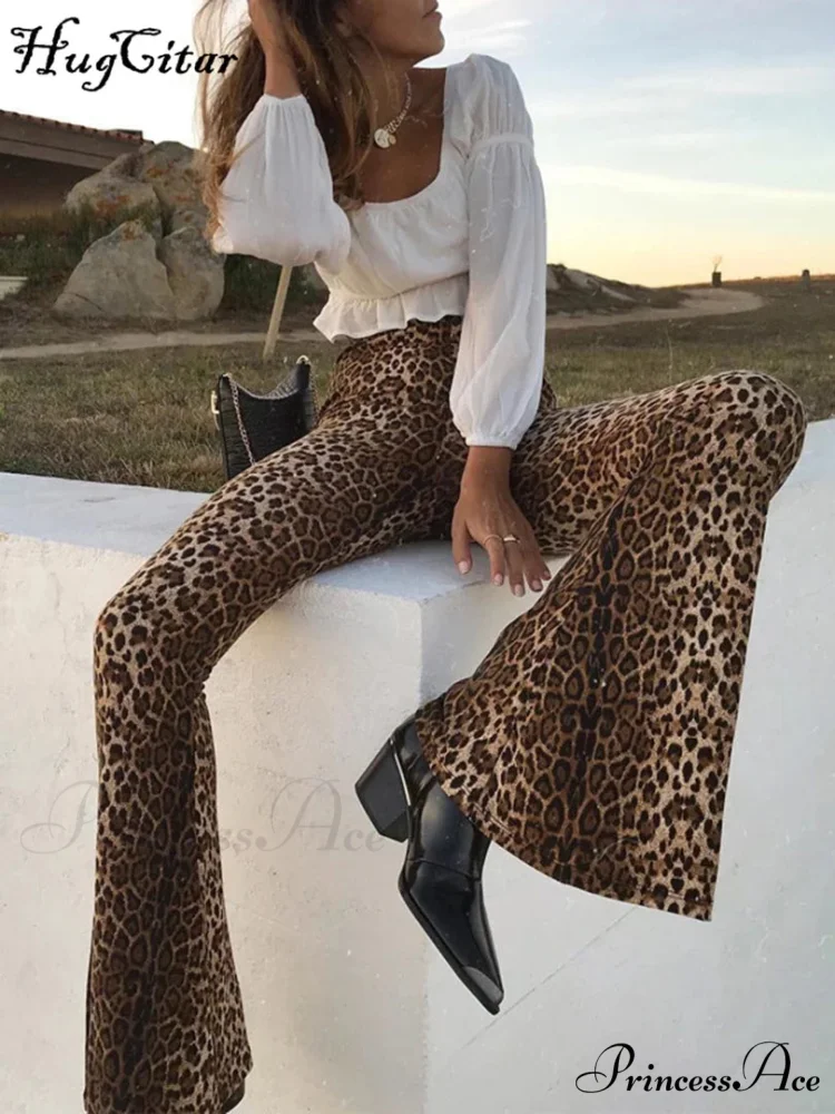 High Waist Leopard Print Leggings Sexy Bodycon Autumn Winter Pants - Image 3