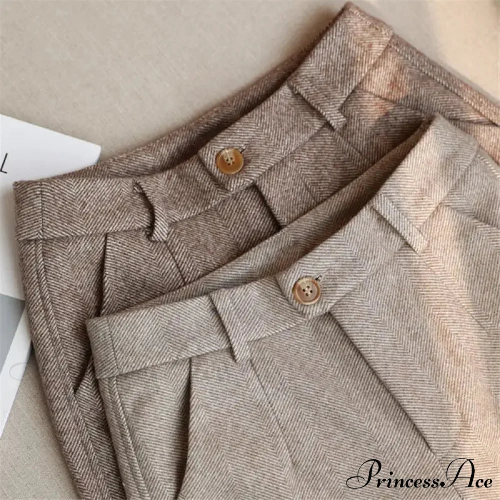 Fashion Office Wear High Waist Harem Pencil Trousers Autumn Winter Pants - Image 5