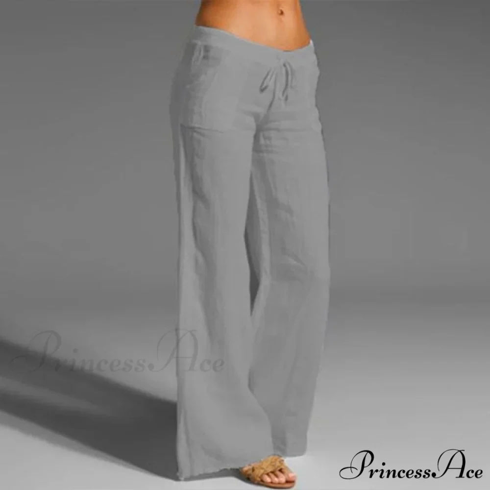 High Waist Casual Loose Wide Leg Pants - Image 4