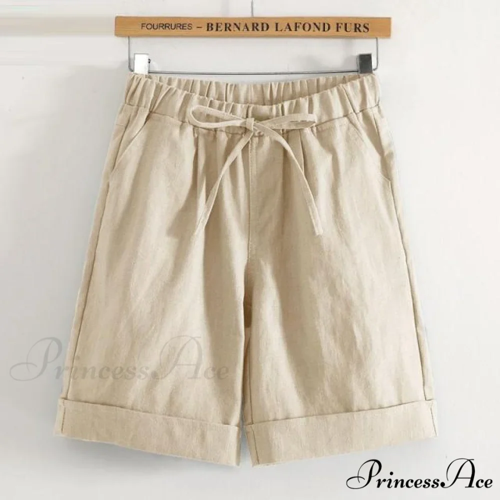 Fashion Elastic Waist Loose Shorts - Image 2