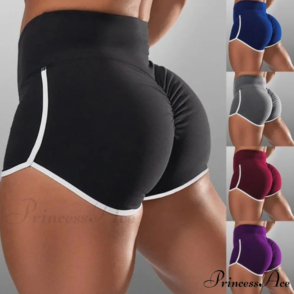 High Waist Elasticated Seamless Sport Shorts - Image 2