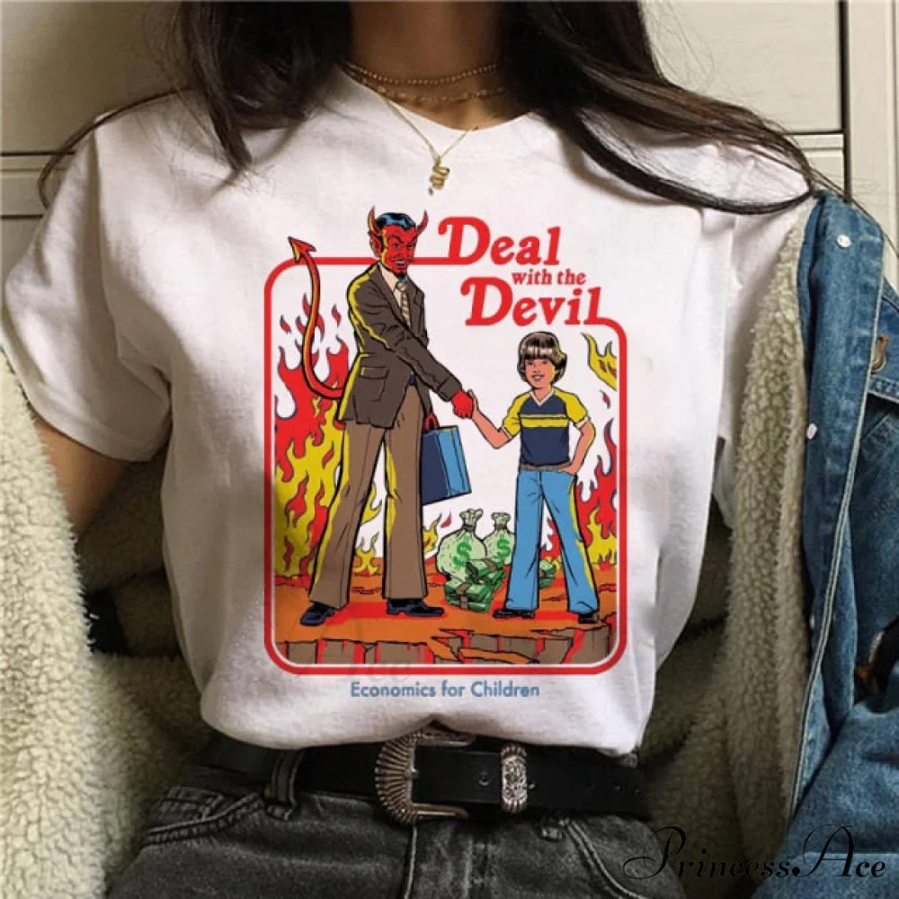 Satan Horror Demon Death Scary Devil Funny T-shirt - Image 17