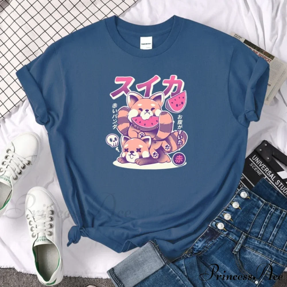 Oversize Fashion Clothing Funny Korean Style T-Shirts - Image 32