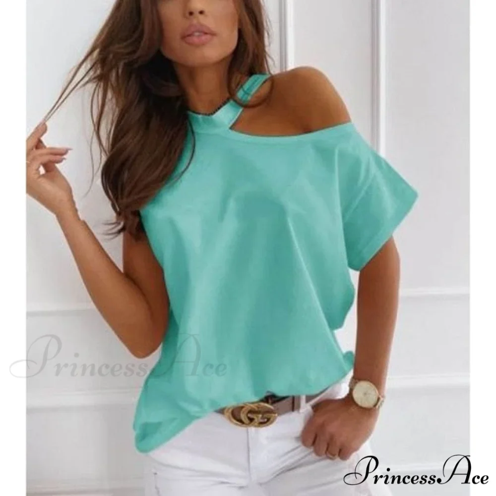Casual Print Short Sleeve O-neck Tops - Image 16