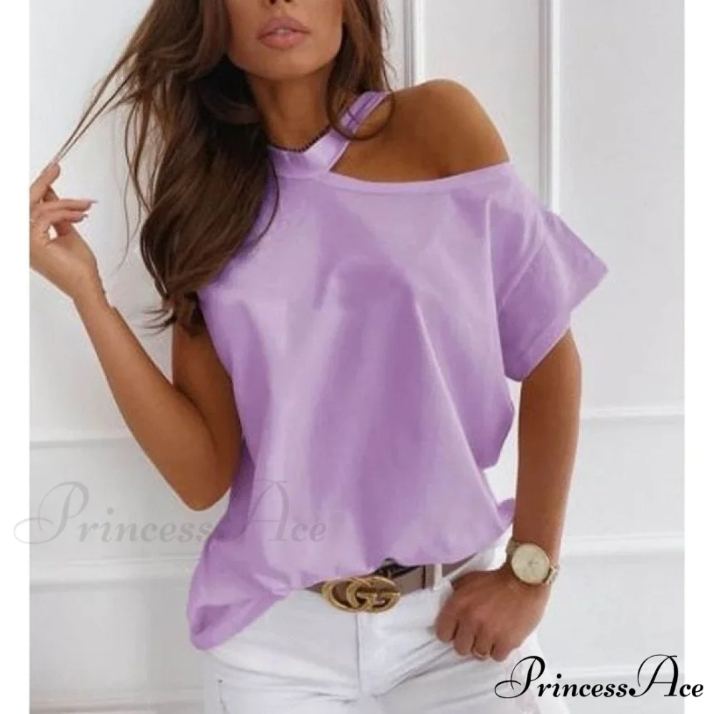 Casual Print Short Sleeve O-neck Tops - Image 6