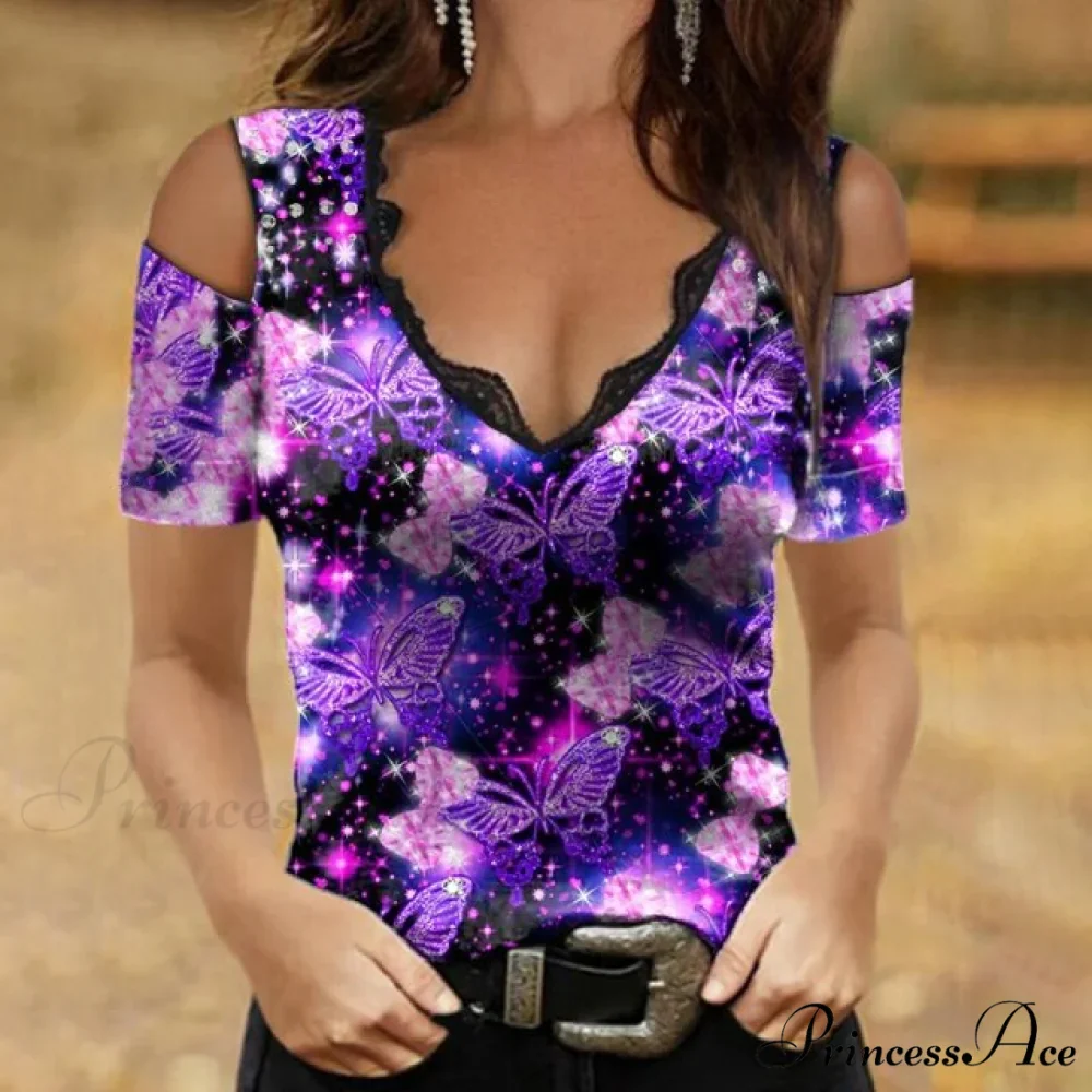 Fashion All-Match Stretch V-neck Slim T-shirt - Image 10