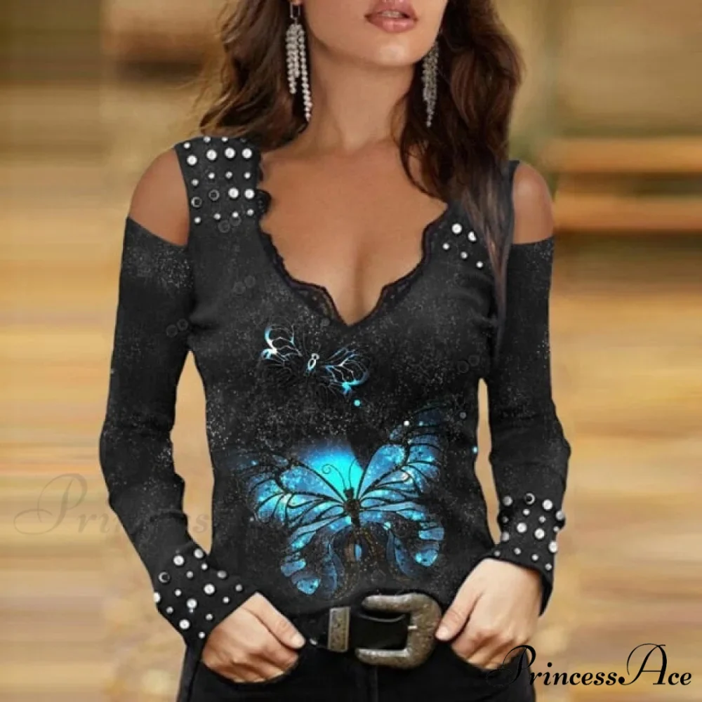 Fashion All-Match Stretch V-neck Slim T-shirt - Image 15