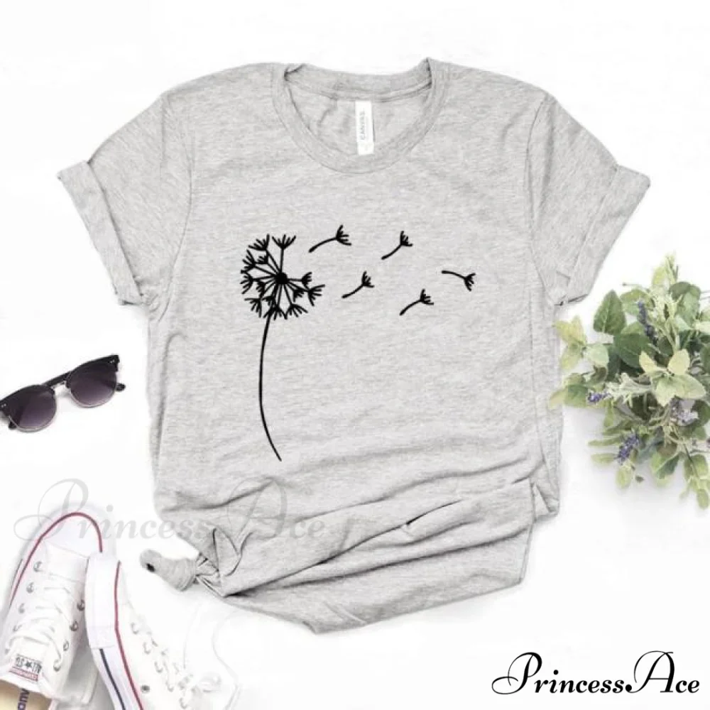 Wildflower Dandelion Print T-shirt - Image 19