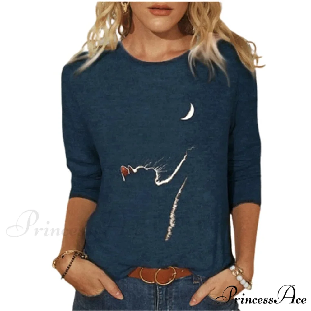 Clothing Funny Cat 3D Print Long Sleeve T-Shirts - Image 14