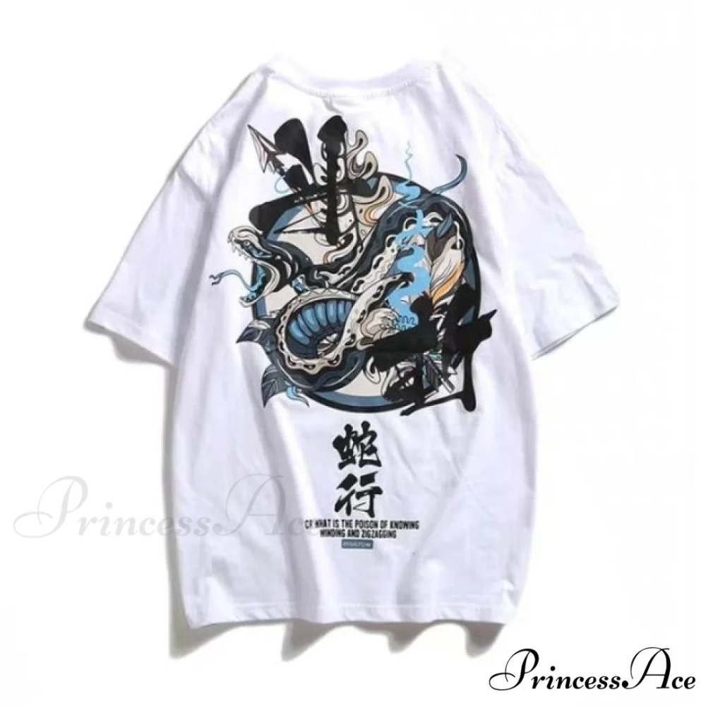 White Cartoon Female Kawaii Tops Tee - Image 12